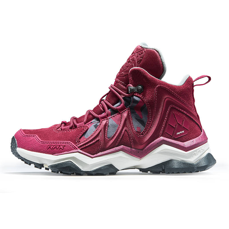RAX Waterproof, Slip Resistant, Lightweight High top Outdoor Shoes Women's Red