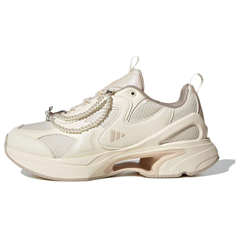 Adidas Adidas SWANNER Abrasion Resistant Low top Running Shoes Women's Beige