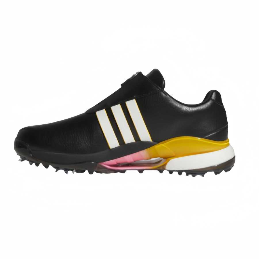 Adidas Adidas Abrasion Resistant Abrasion Resistant Low top Golf Shoes Men's Black/Metallic White