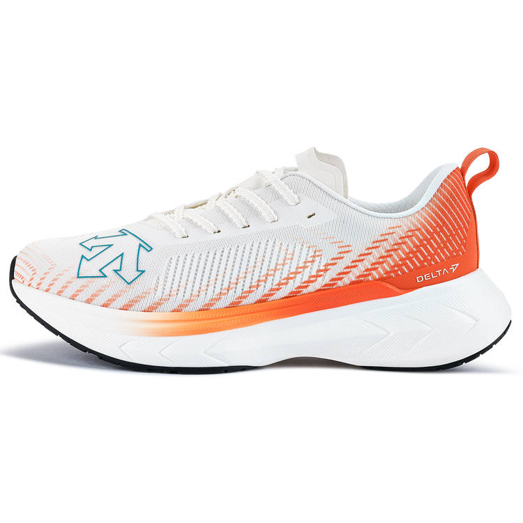 DESCENTE RUNNING Slip Resistant Slip Resistant Low top Sports Running Shoes Women's White Orange