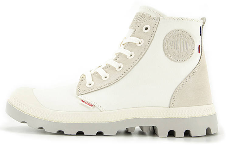 Palladium Pampa Outdoor Boots Unisex High Top Light White
