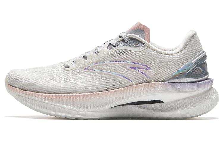 Anta Champion 2 Pro Comfortable Cushioning Slip Resistant Abrasion Resistant Low top Running Shoes Women's Silver White