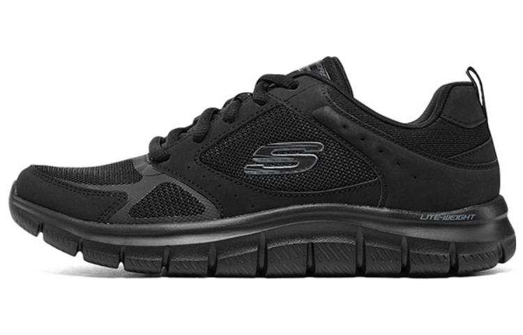 Skechers TRACK Fabric Cushioning Low top Casual Running Shoes Women's Black