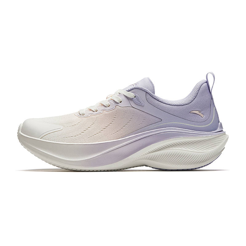 Anta Leaves Fabric Low top Running Shoes Women's White Purple