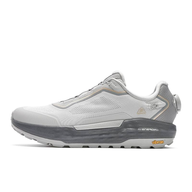FILA BOA EXPLORER 2 Breathable Low top Outdoor Shoes Men's Lunar Rock Gray