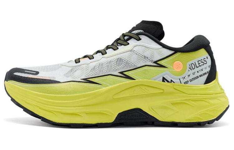 XTEP Kunlun 10V2 Cushioning Lightweight Low top Outdoor Shoes Men's White Yellow