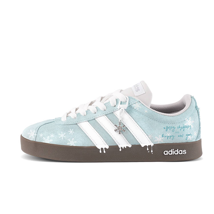 Adidas Adidas VL COURT 2.0 Cushioning Abrasion Resistant Cushioning, Wear Resistant German Army Trainers Unisex Cyan White