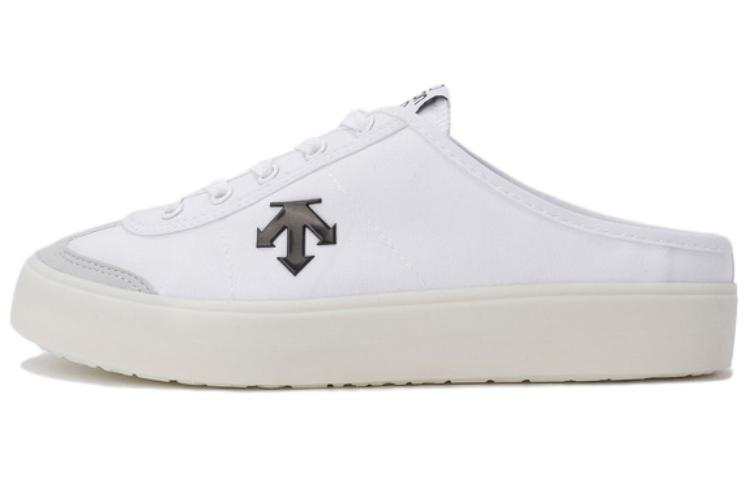 DESCENTE DESCENTE Closed Toe Slippers Unisex White Black