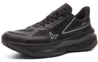 VEIDOORN Running Shoes Unisex Low Top Black