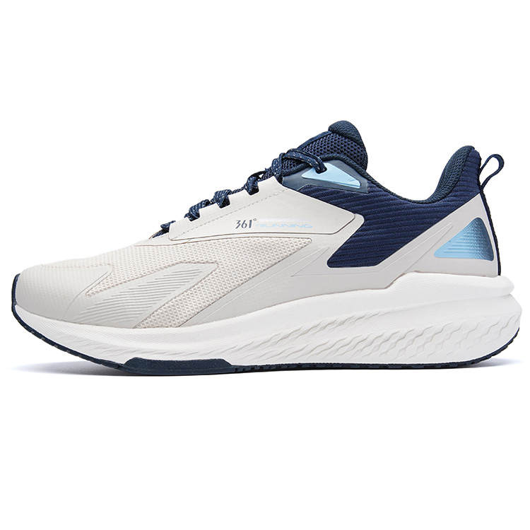 361° Comfortable Cushioning, Wear Resistant Low top Running Shoes Men's Oat Milk Blue