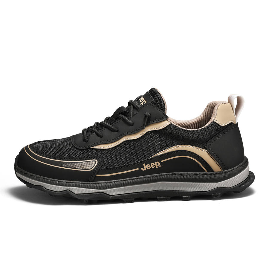 Jeep Cushioning Height Increasing Abrasion Resistant Slip Resistant Low top Outdoor Shoes Men's