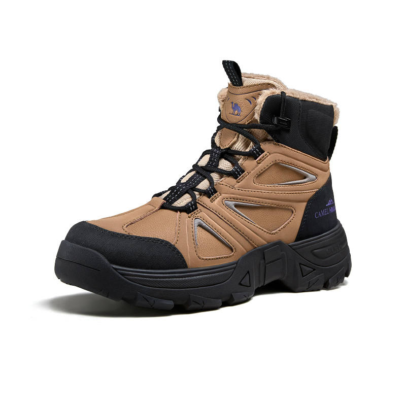 CAMEL CAMEL Compass Thermal Slip Resistant Comfortable Fleece Lined Short Outdoor Boots 5CM Men's