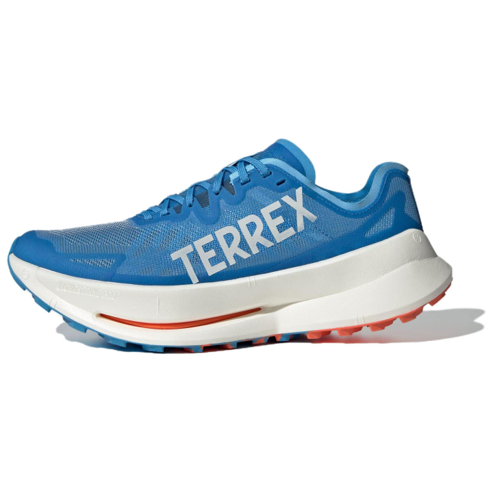 Adidas Adidas TERREX AGRAVIC SPEED Slip Resistant Abrasion Resistant Low top Running Shoes Men's Blue Gray