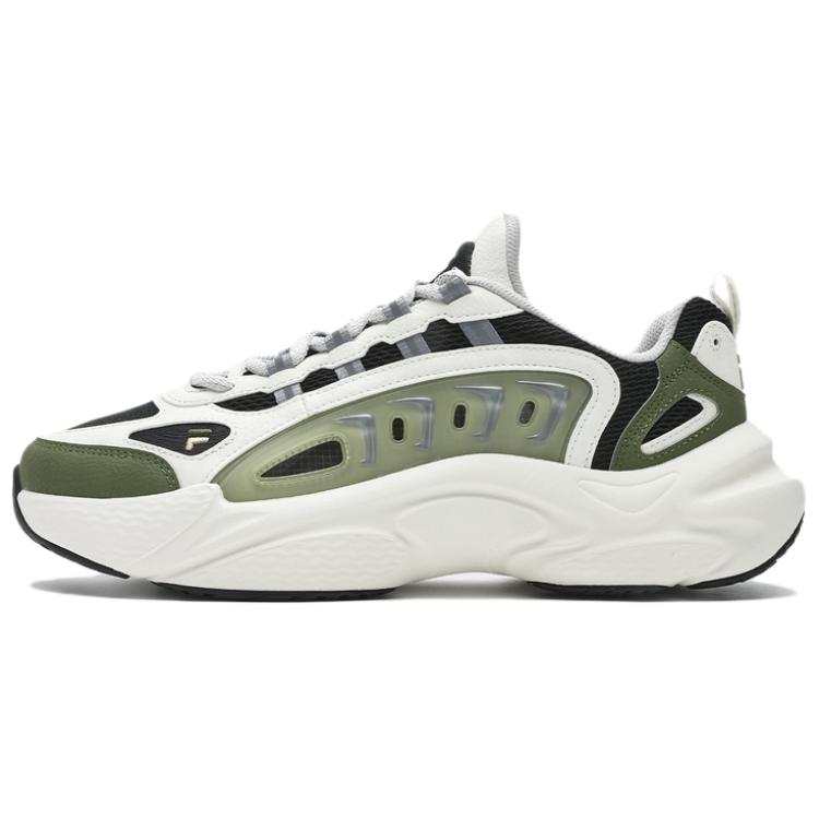 FILA FUSION SKY TRAIL DX Fishbone Head Textile, Synthetic Leather Low top Chunky Sneakers Men's White