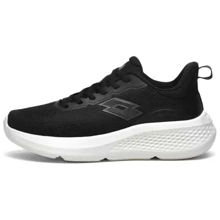 LOTTO Slip Resistant Abrasion Resistant Low top Running Shoes Women's Black White