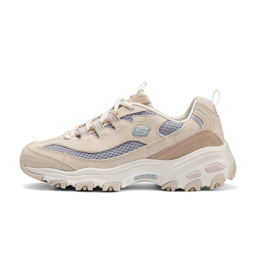 Skechers D'Lites 1.0 Mesh, Synthetic Leather Breathable Lightweight Breathable And Lightweight Low top Chunky Sneakers