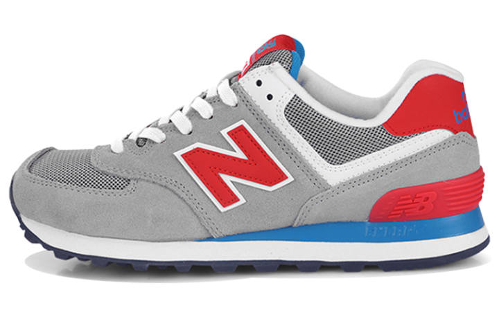 New Balance New Balance 574 Light Grey Red Women's