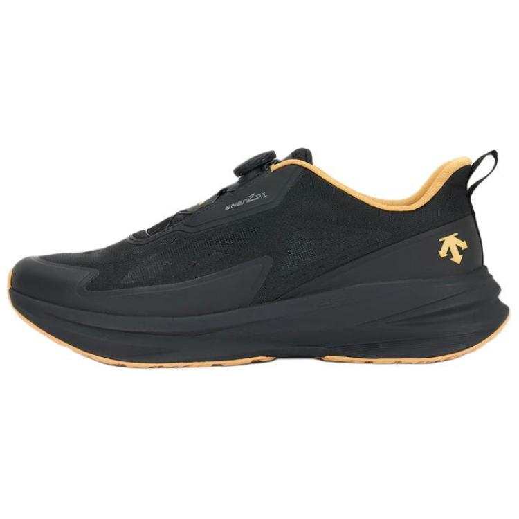 DESCENTE Running Series Fabric Abrasion Resistant Rebound Low top Running Shoes Men's Black