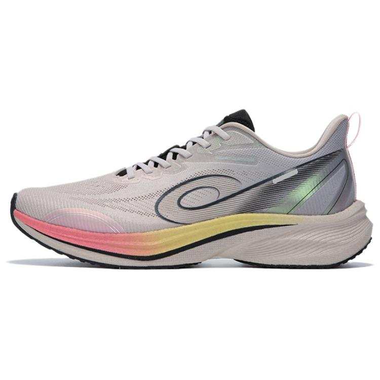 QIAODAN Light Speed 5.0 PLUS Cushioning Lightweight Breathable Low top Training Racing Running Shoes Men's Gray