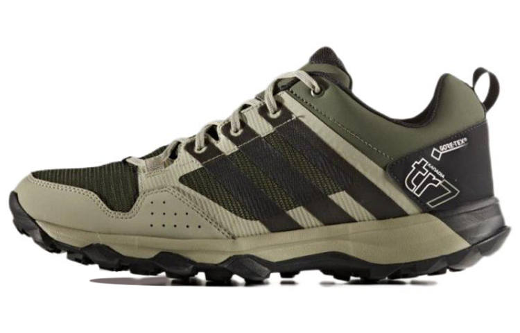 Adidas Adidas Kanadia 7 TR GTX Abrasion Resistant Breathable Low top Running Shoes Men's Black Green