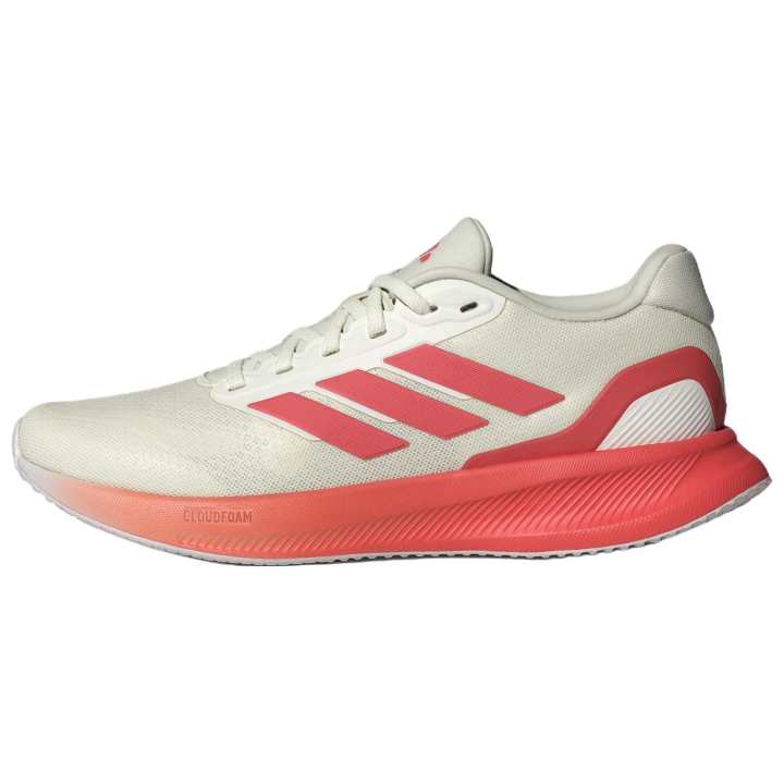 Adidas Adidas RUNFALCON 5 Abrasion Resistant Breathable Support Running Shoes Women's Light Beige Pink