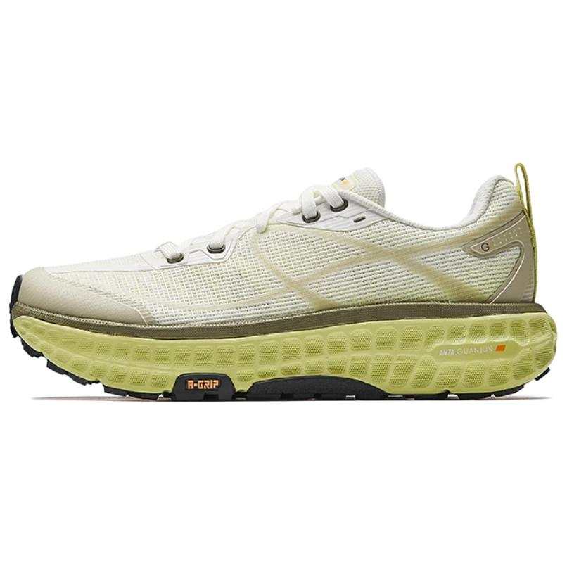 Anta Breathable Abrasion Resistant Breathable And Wear resistant Low top Casual Running Shoes Women's White Green