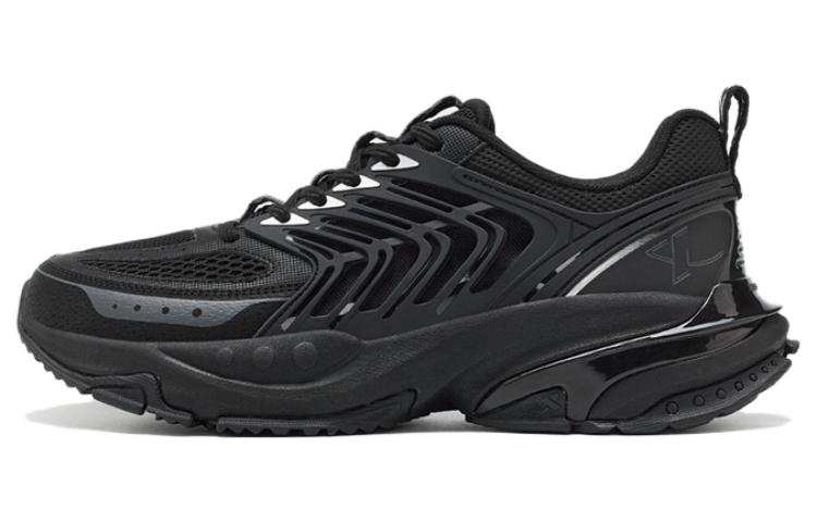 XTEP Dust Free 4.0 Slip Resistant Abrasion Resistant Cushioning Low top Running Shoes Men's Black