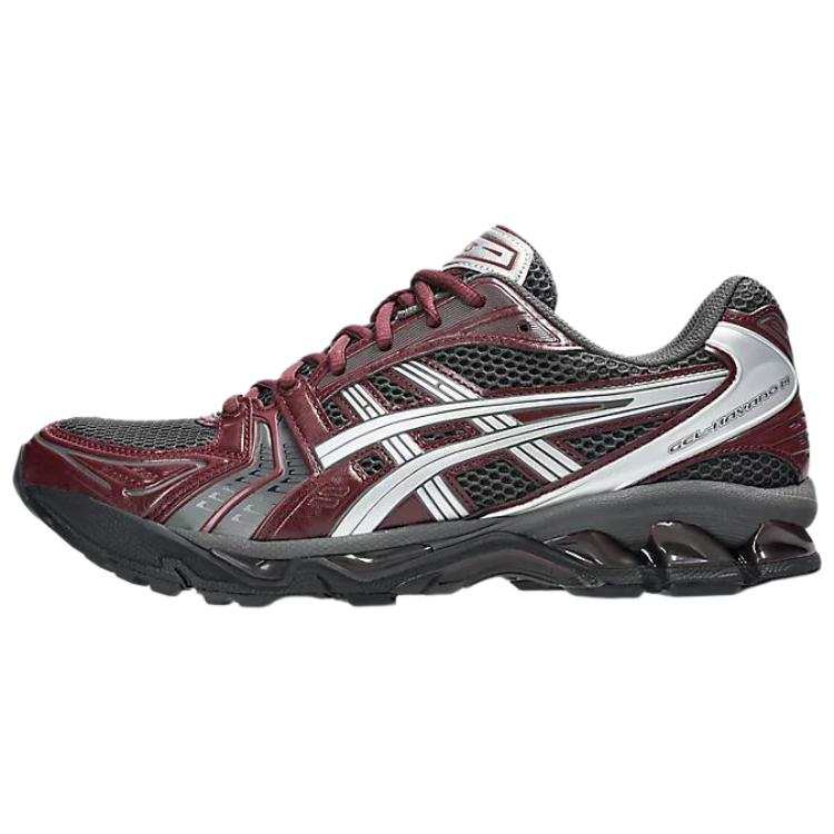 ASICS Gel Kayano 14 Synthetic Leather, Artificial Leather Casual City Commuting Running Shoes Unisex Gray Red