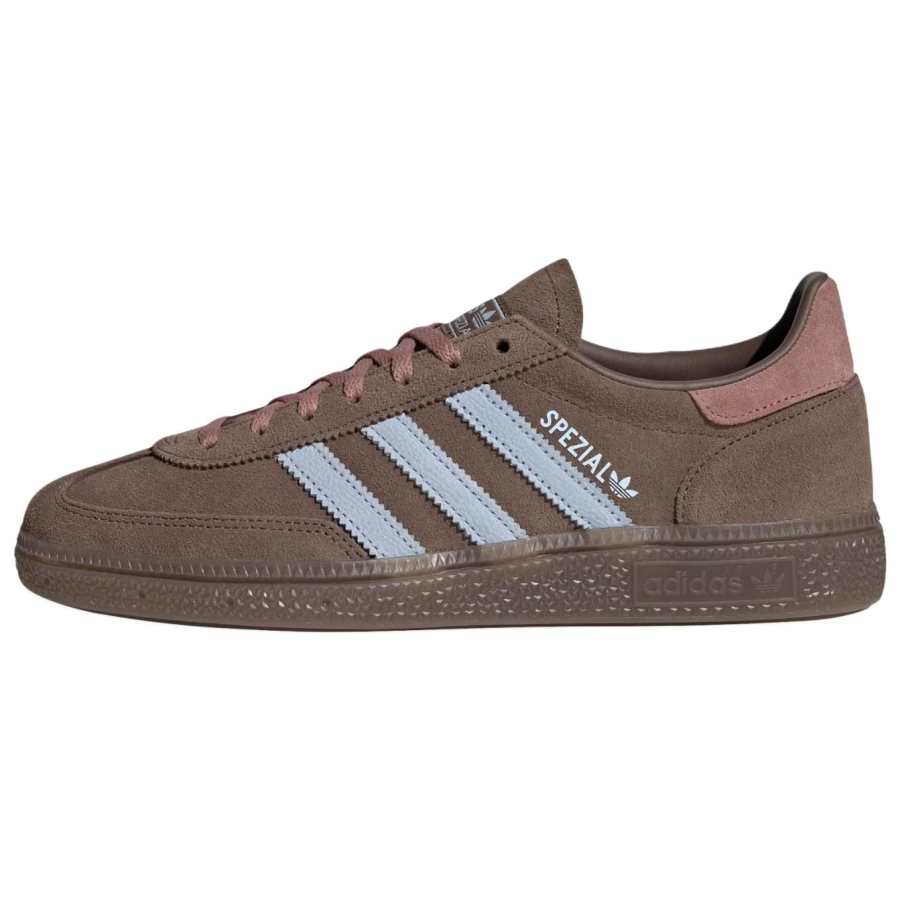 Adidas Originals HANDBALL SPEZIAL Leather Low top German Army Trainers Women's Brown