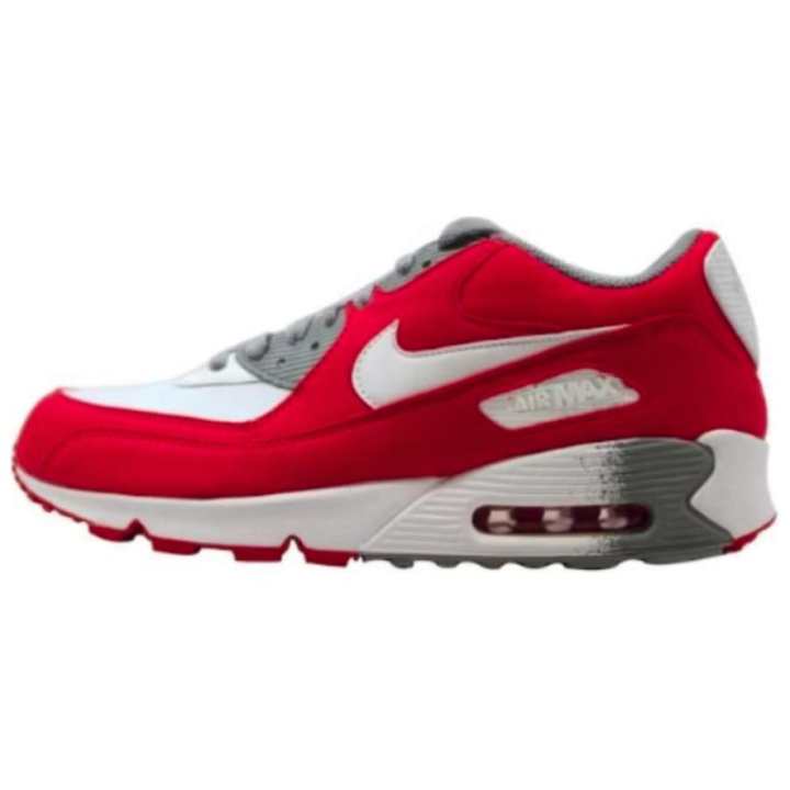 Nike Nike Air Max 90 White/White Challenge Red Medium Grey Women's
