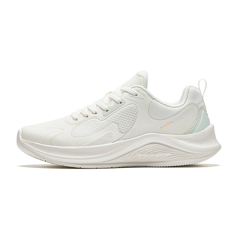 Anta 1.5 Comfortable Breathable And Lightweight Low top Casual Running Shoes Women's White Green