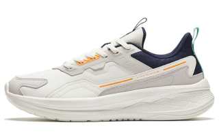 Anta Slip Resistant Abrasion Resistant Slip Resistant Abrasion Resistant Low top Running Shoes Men's White