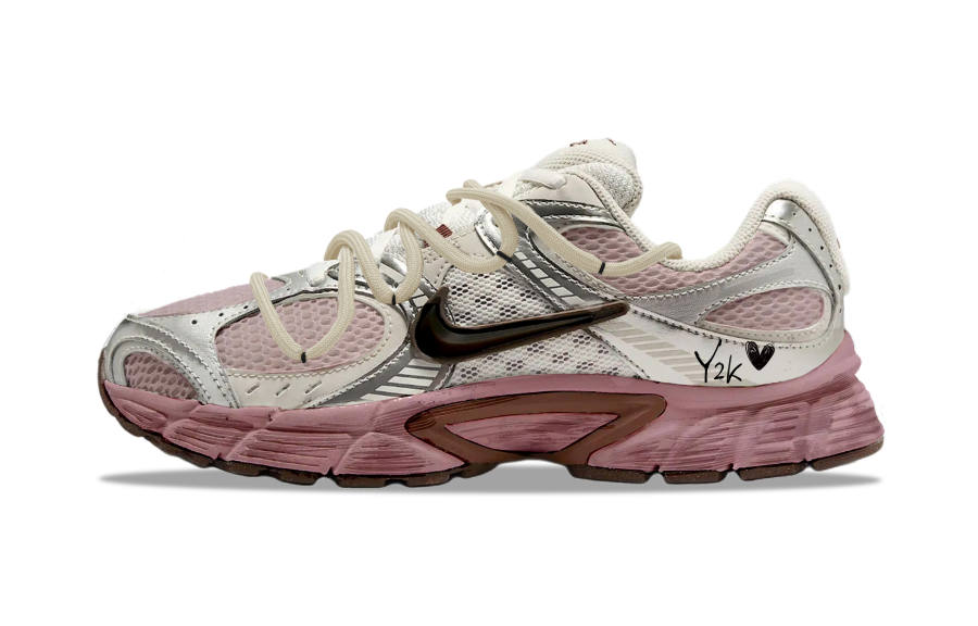 Nike Nike V5 RNR Abrasion Resistant Breathable Abrasion Resistant Breathable Low top Running Shoes Women's Pink Khaki