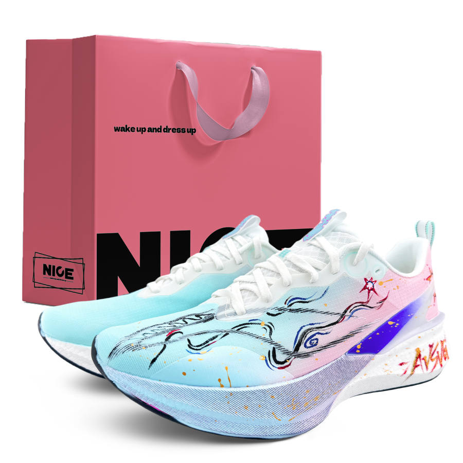 Li-Ning Li Ning Red Hare 8PRO Cushioning, Wear Resistant Low top Training Running Shoes Unisex Sky Blue