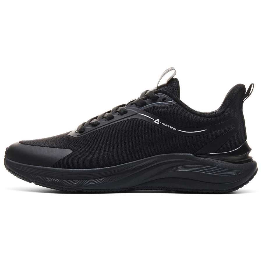 PEAK Cushioning Abrasion Resistant Cushioning, Wear Resistant Low top Casual Running Shoes Women's All Black