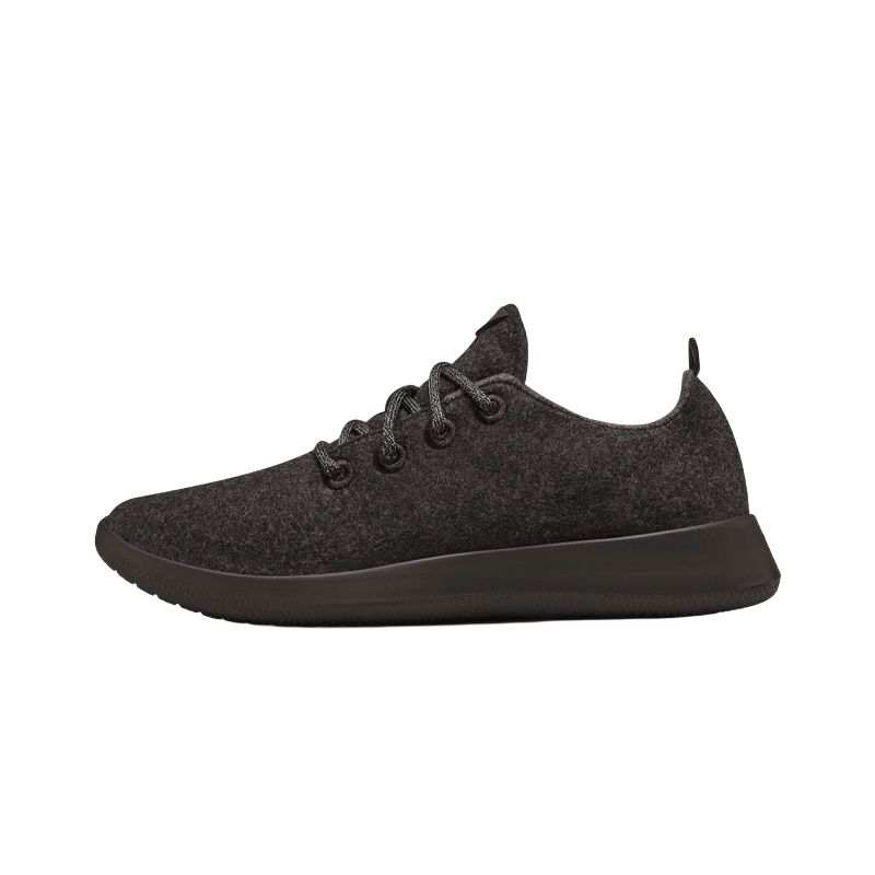 Allbirds Wool Runner Abrasion Resistant Low top Casual Running Shoes Women's Natural Black