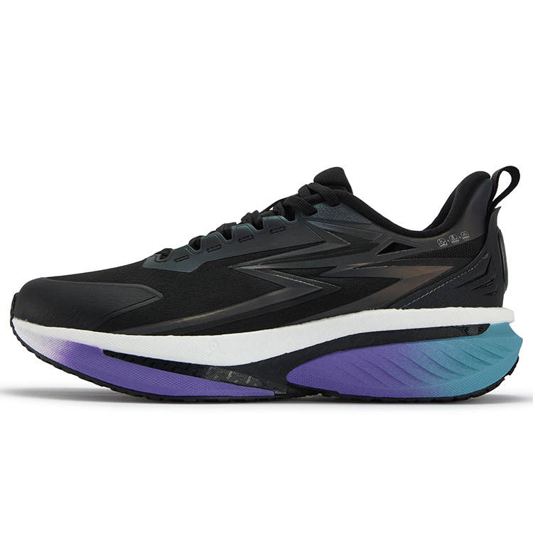 361° Rain Screen 9 Cushioning, Wear Resistant Low top Casual Running Shoes Men's Black Ultraviolet