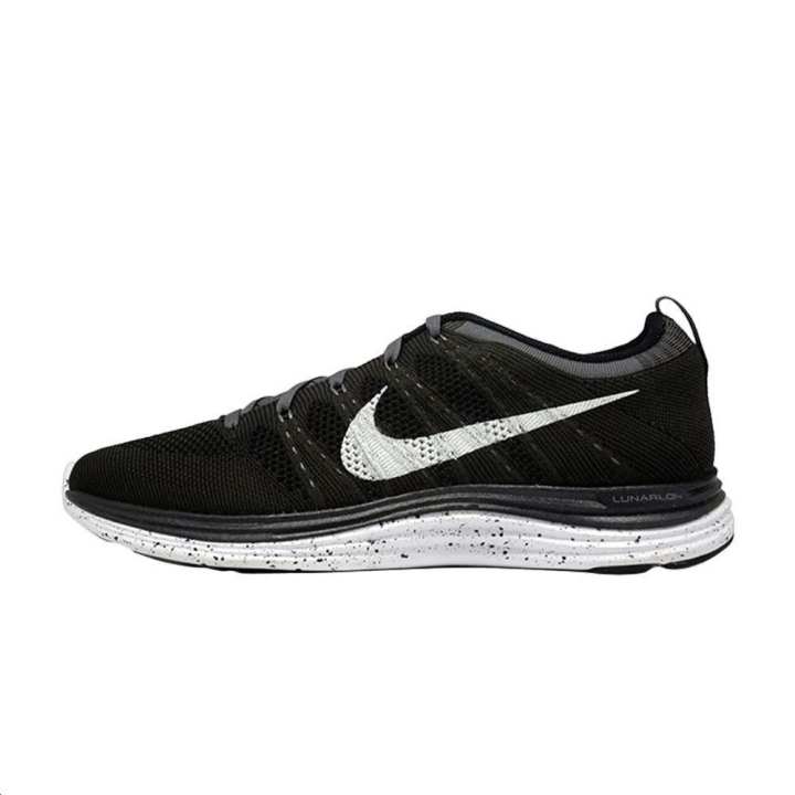 Nike Nike Flyknit Lunar 1 Comfortable Low top Running Shoes Unisex Black White