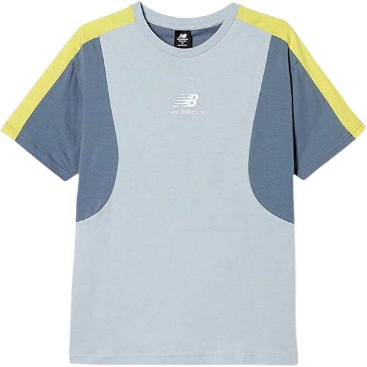 New Balance New Balance T Shirts Unisex Light Gray Blue Crew Neck