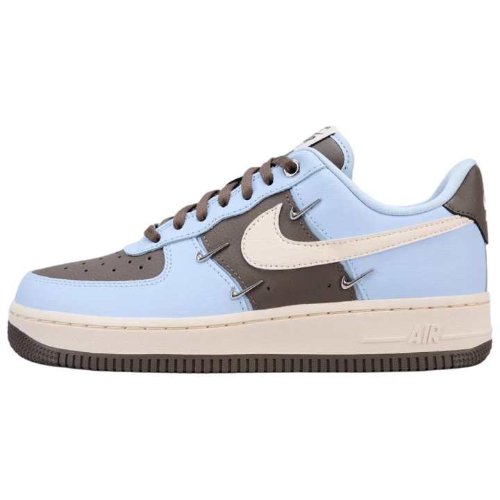 Nike Nike Air Force 1 Breathable Skateboard Shoes Women's Light Blue