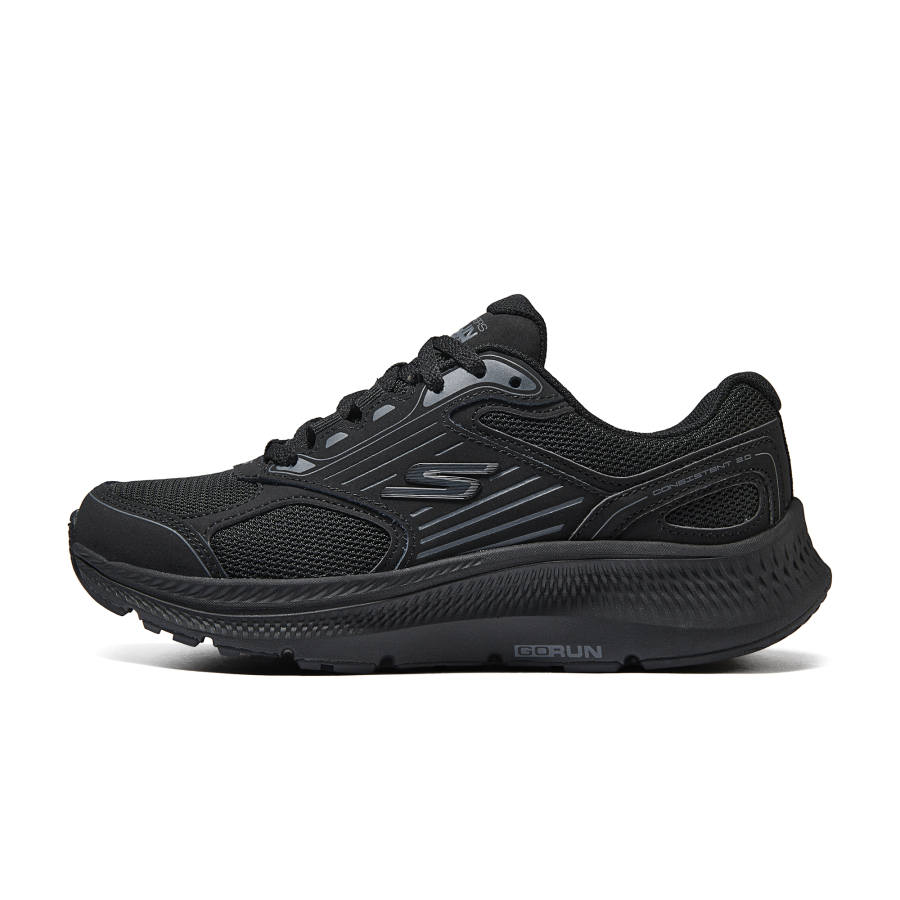 Skechers Cushioning, Wear Resistant Low top Running Shoes Women's All Black