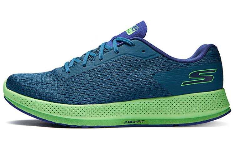 Skechers Comfortable Cushioning, Wear Resistant Low top Running Shoes Men's Blue Green