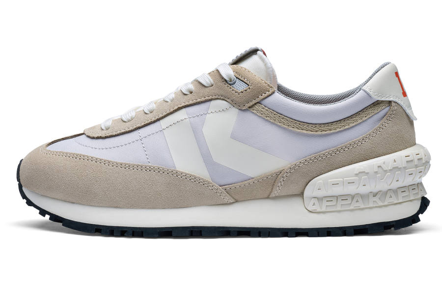 Kappa Slip Resistant Abrasion Resistant Low top Running Shoes Unisex Gray Khaki Silver