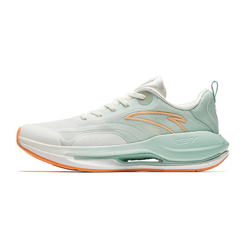 Anta Running Collection Slip Resistant Abrasion Resistant Low top Casual Running Shoes Women's White Green