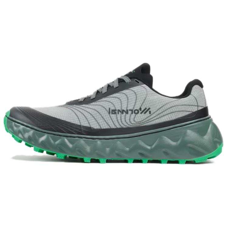 NNormal Polyester Nylon Cushioning, Wear Resistant Low top Running Shoes Women's Gray Green Black