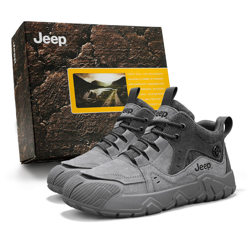 Jeep Cushioning Abrasion Resistant Lightweight Low top Outdoor Shoes Men's