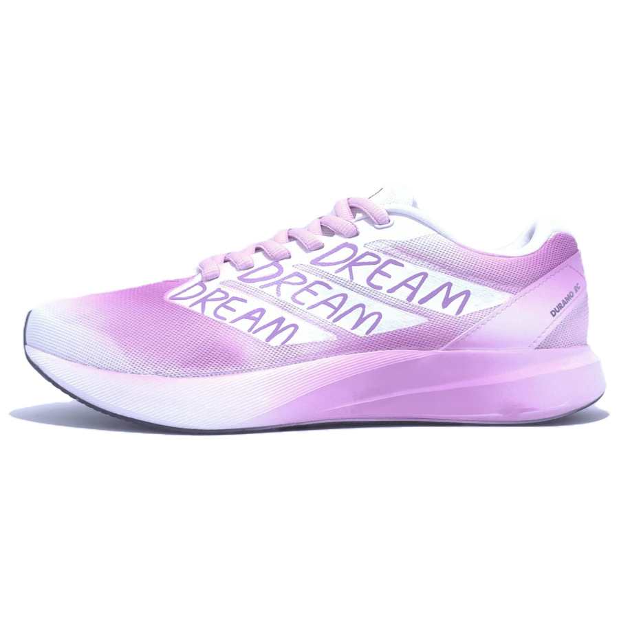 Adidas Adidas Duramo RC Mesh Cushioning Slip Resistant Abrasion Resistant Low top Running Shoes Unisex White Purple