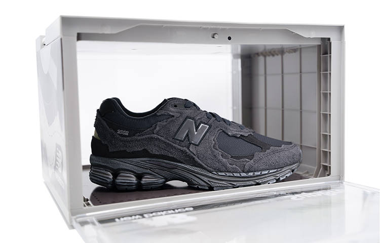 New Balance SupBro x New Balance NB 2002R Vintage Textile, Split Suede Wear resistant And Lightweight Low top Casual Sprint