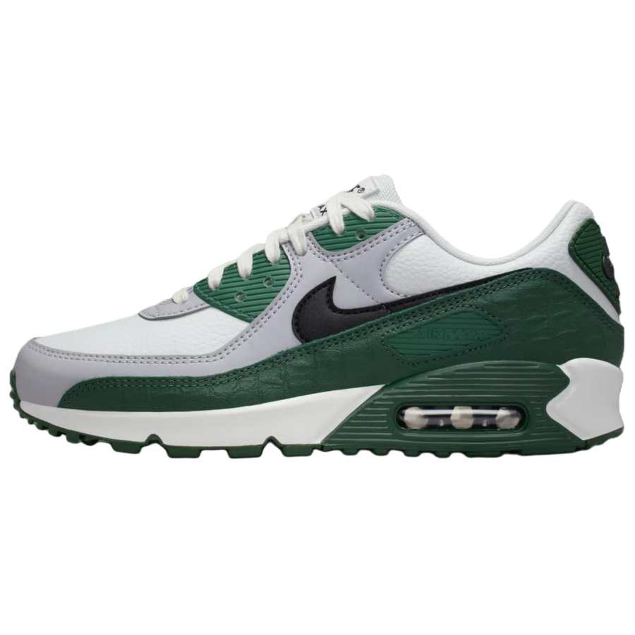 Nike Nike Air Max 90 Running Shoes Women's White Green Gray