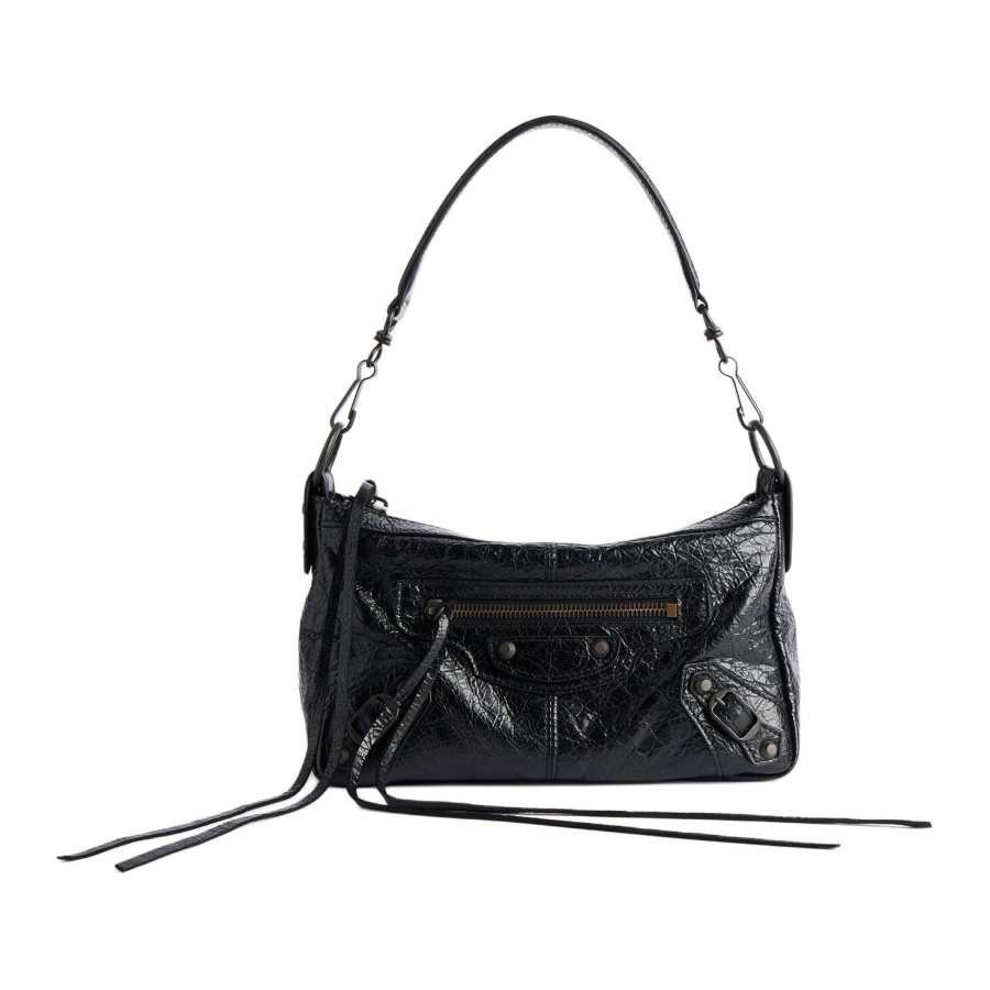 Balenciaga Le City Sheepskin Shoulder Bag Mini Women's Black